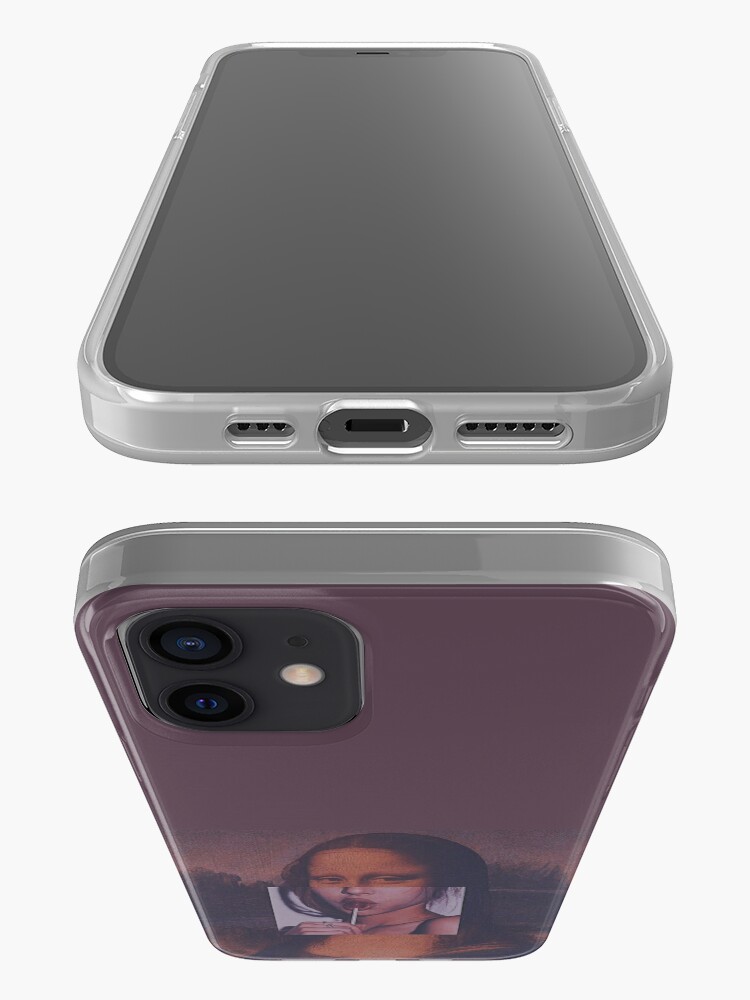 Alternate view of Mona Lisa Sucking Lollipop iPhone Case & Cover