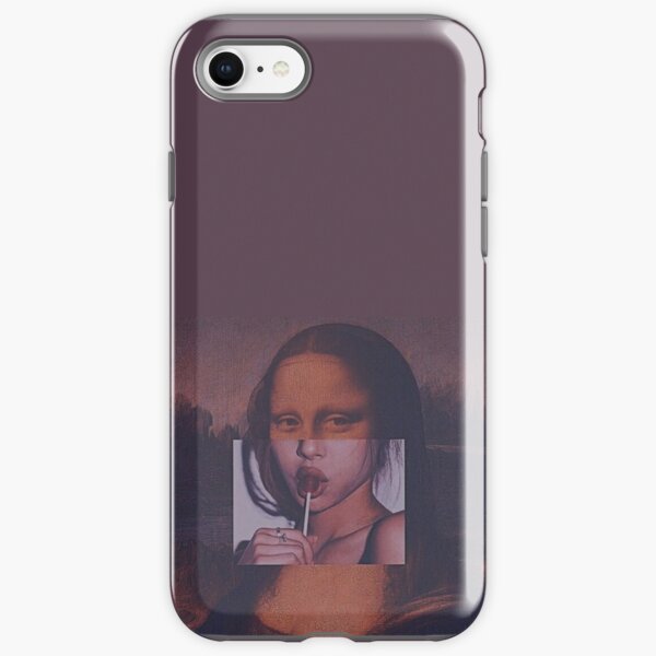 Mona Lisa Sucking Lollipop iPhone Tough Case