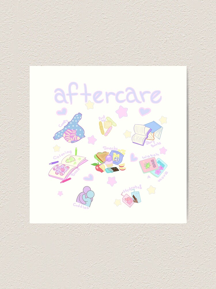 Aftercare essentials Art Print for Sale by SmokeAndSomno