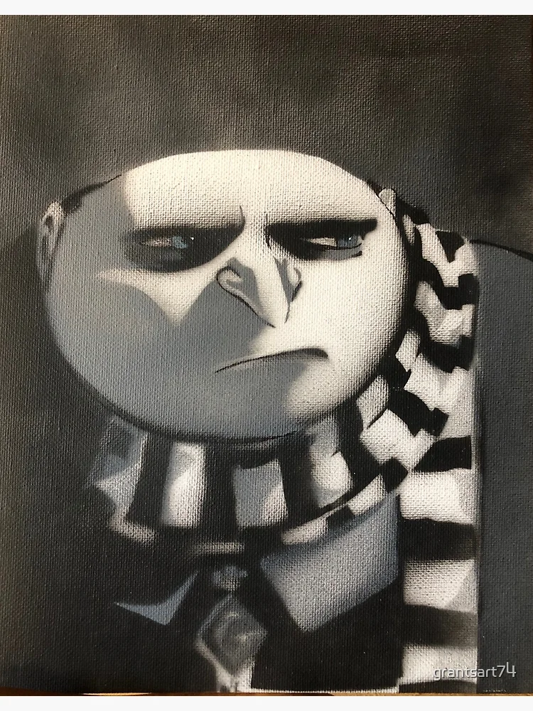 Gru Meme Face | Framed Art Print