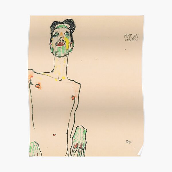 Egon Schiele - Mime van Osen Poster