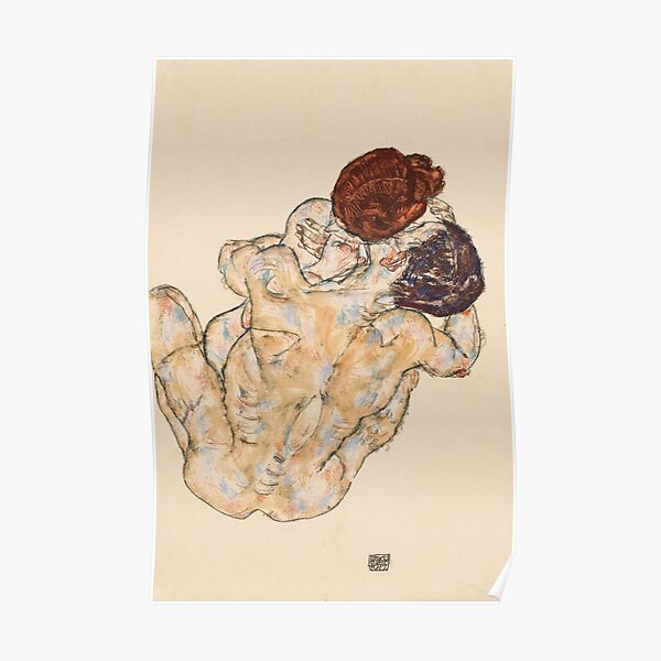 Egon Schiele - Mann et Frau Poster