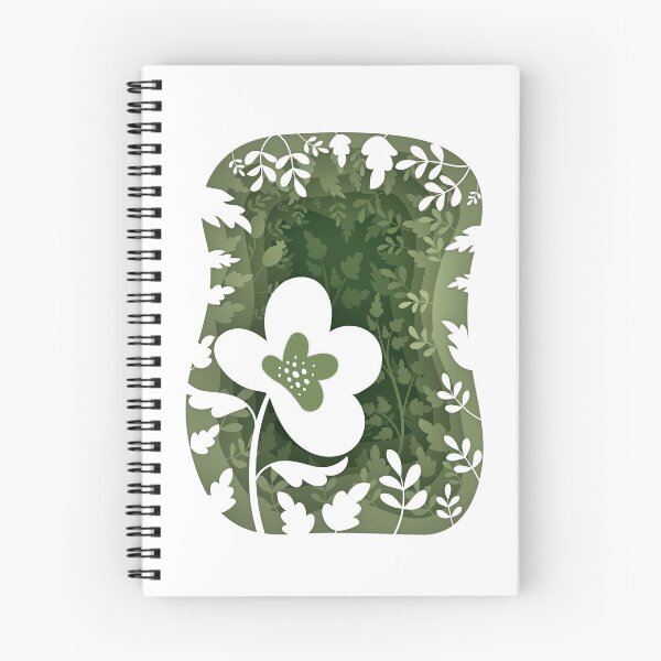 Item preview, Floral layred 3D cave in green shades designed and sold by HannaPaulina.