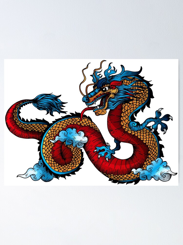 Drachen Koi Karpfen Evolution Poster Von Emphatic Redbubble