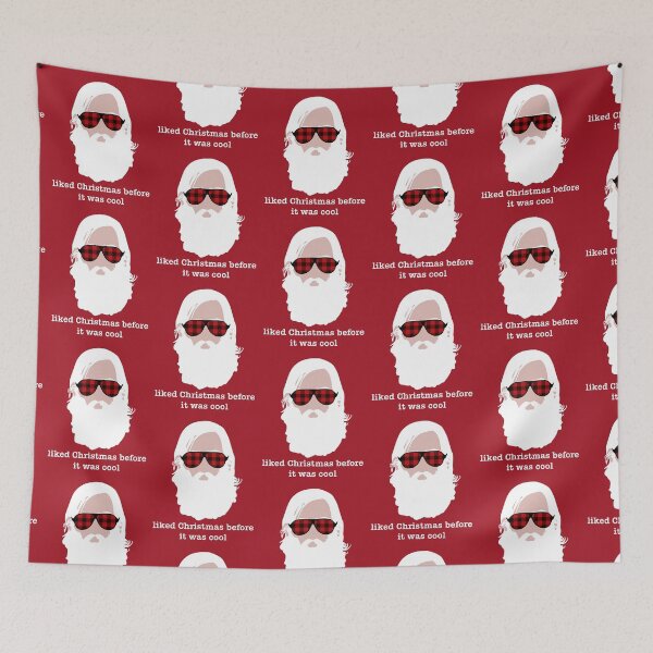 Item preview, Hipster Santa Liked Christmas Before It Was Cool designed and sold by OutlineArt.