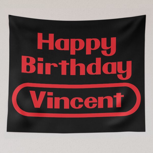 Item preview, Vincent Happy Birthday Gift Video Games Retro designed and sold by elhefe.