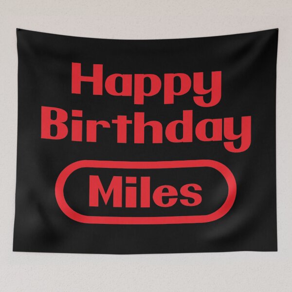 Item preview, Miles Happy Birthday Gift Video Games Retro designed and sold by elhefe.