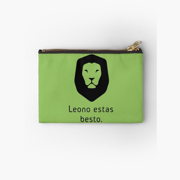 Item preview, Leono estas besto (A Lion is an Animal in Esperanto) designed and sold by ByMaSOLE.