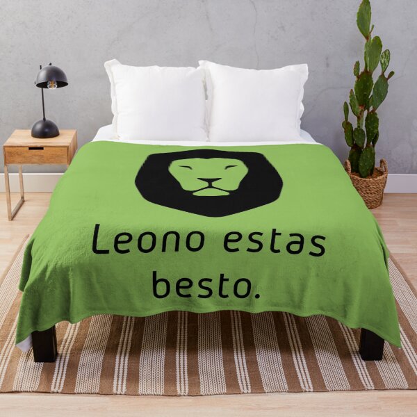 Item preview, Leono estas besto (A Lion is an Animal in Esperanto) designed and sold by ByMaSOLE.