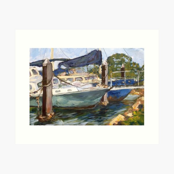 Item preview, Safe moorings - Laurieton NSW designed and sold by Bonnyview Studio.