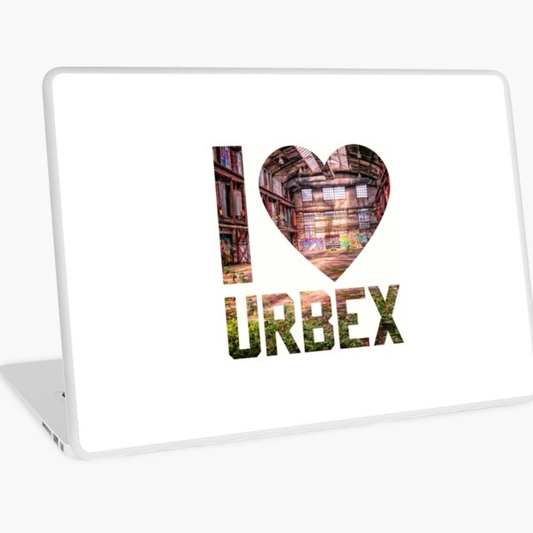 I love Urbex - abandoned warehouse Laptop Skin