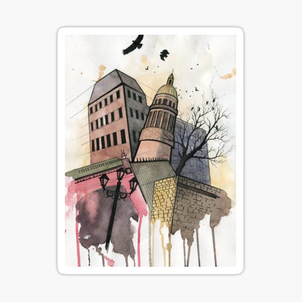In the city .. Sticker