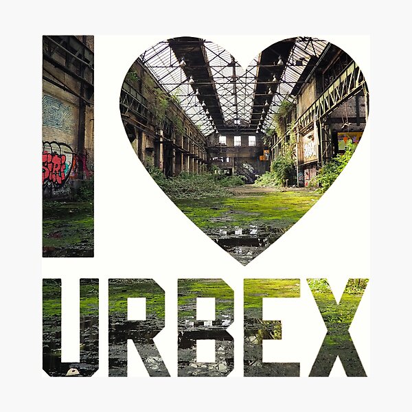 I love Urbex - Abandoned warehouse Photographic Print