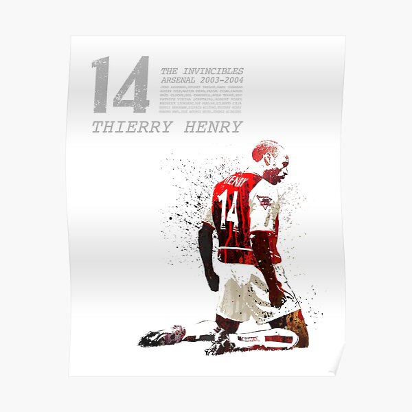 freebrand Football Sports Poster Soccer Star Thierry Henry Poster  Decorative Painting Canvas Wall Art Living Room Posters Bedroom Kitchen  Decor