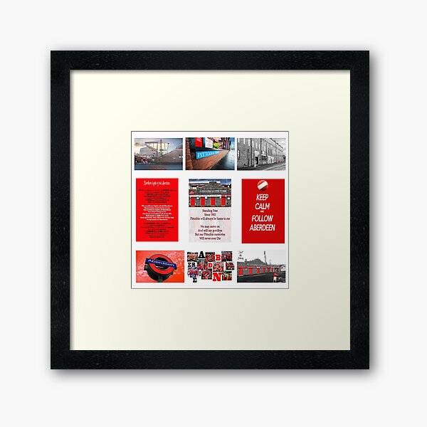  Aberdeen FC collage Framed Art Print