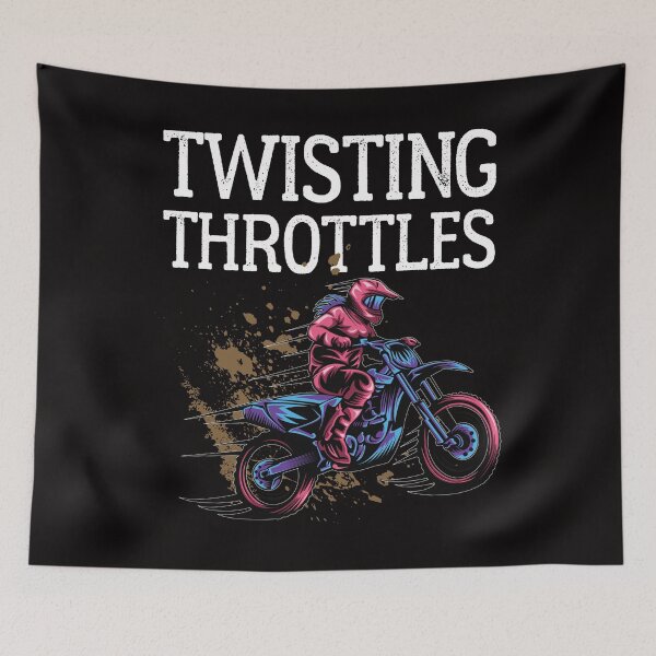 Item preview, Twisting Throttles Motocross Dirt Bike Riding Racing Off Road designed and sold by shoutoutshirtco.