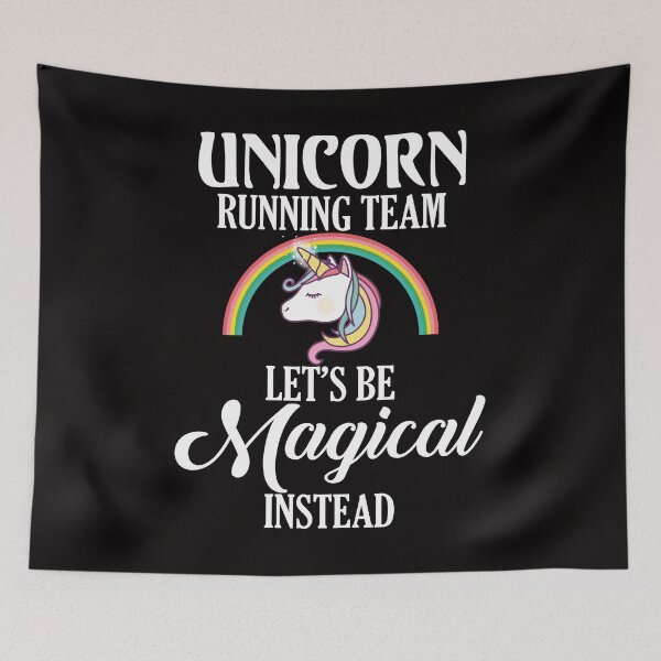 Item preview, Unicorn Running Team Let's Be Magical Instead Gym Workout designed and sold by shoutoutshirtco.