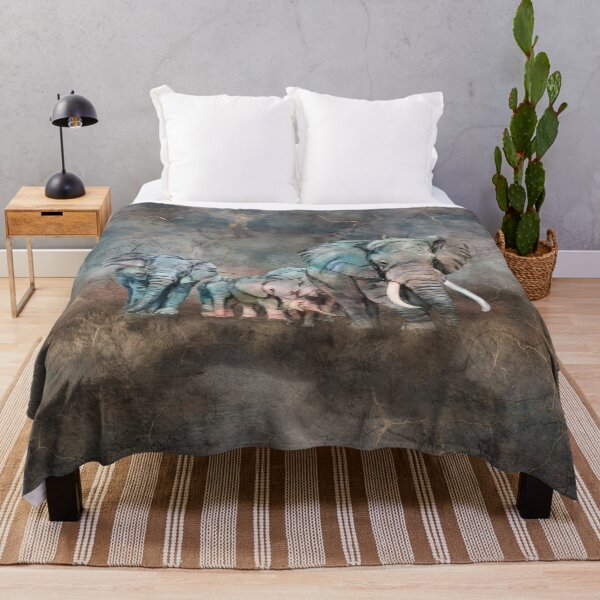 Item preview, Elephant herd Digital Art designed and sold by k9printart.