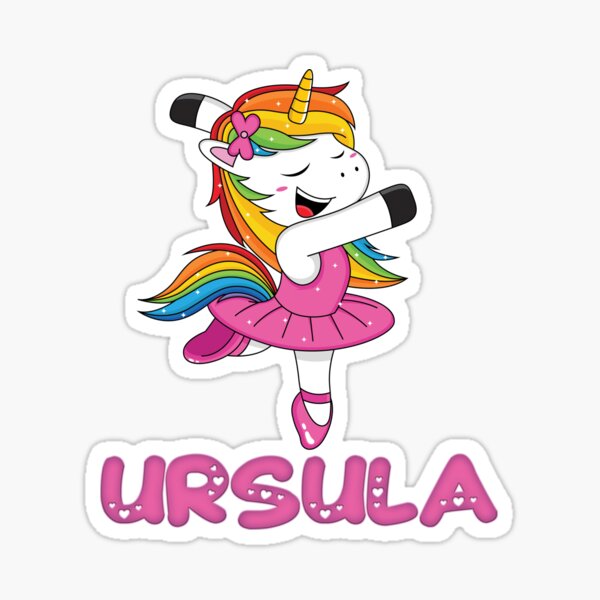 Personalised Printed /"URSULA/" Birthday Card Any Age Name