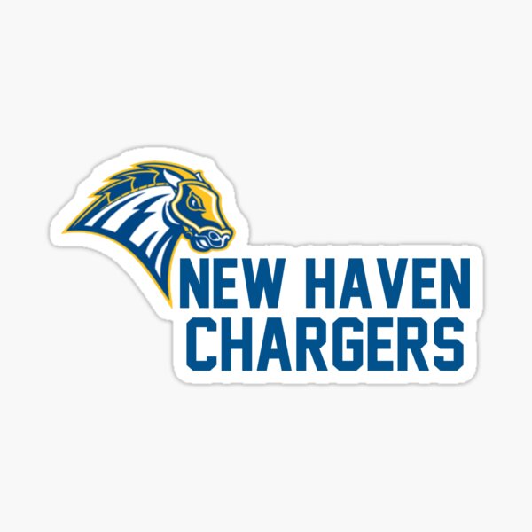 University of New Haven UNH Chargers NCAA Name Logo Vinyl Decal Laptop Water Bottle Car Scrapbook 8 Inch Sticker