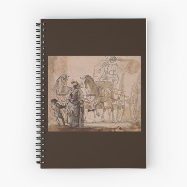 Item preview, A Carriage and Pair, with Coachman - Paul Sandby - c1774 designed and sold by CrankyOldDude.