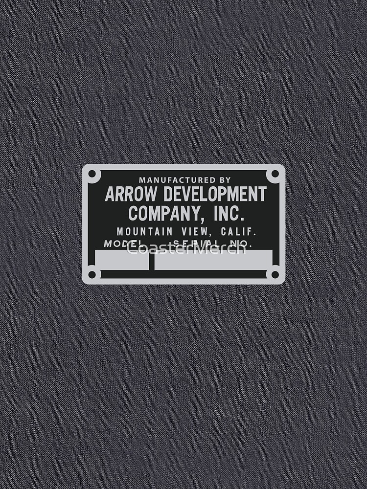 Manufactured by Arrow Development Sign by CoasterMerch