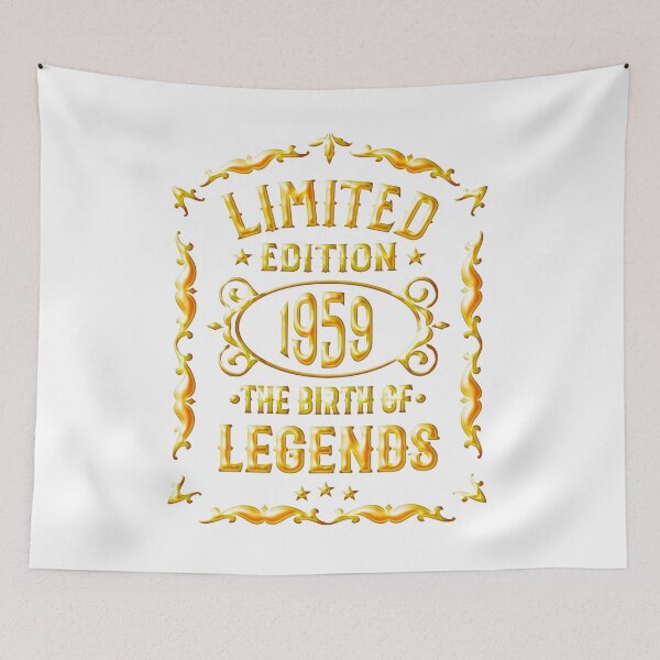 Item preview,   60th Birthday Vintage 1959 - Legends T-Shirt designed and sold by Dubbra.