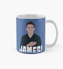 Heroes of Quiz Shows: James Holzhauer, "touchdown pose" (shirt) Classic Mug