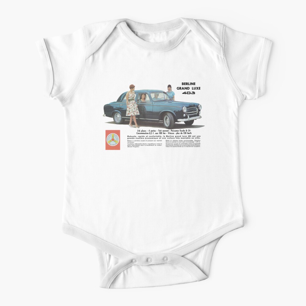 Peugeot 403 Baby One Piece By Throwbackmotors Redbubble