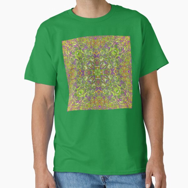 PSYCHEDELIC FIELD GRASS MANDALA Classic T-Shirt