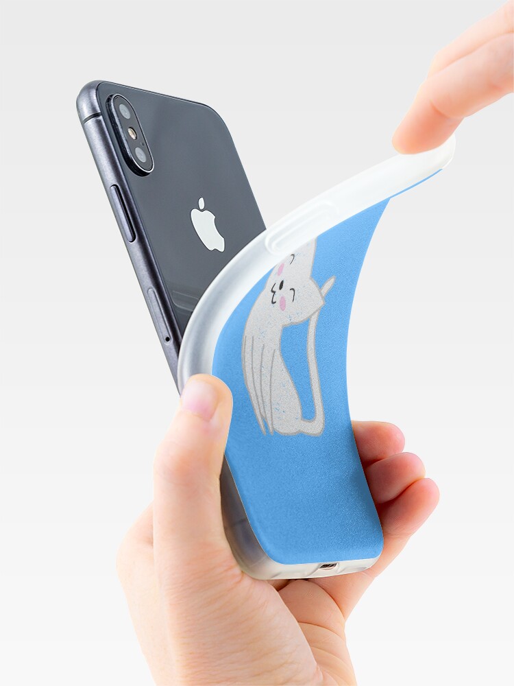 Alternate view of Cute White Cat iPhone Case & Cover