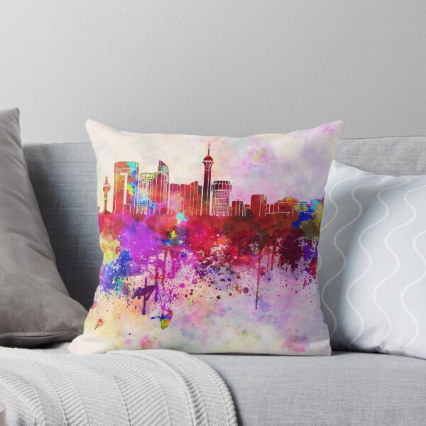 Item preview, Jeddah skyline in watercolor background designed and sold by paulrommer.