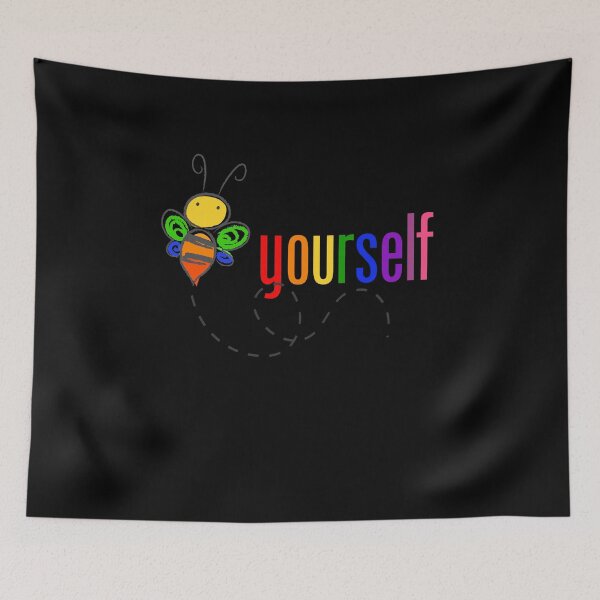 Item preview, Rainbow "BEE YOURSELF" Pride Shirt designed and sold by LazyGirlGuides.