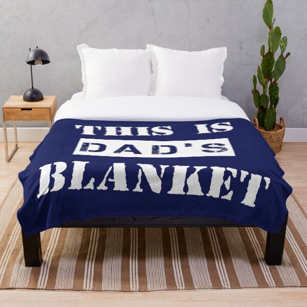 Item preview, This Is Dad's Blanket - Midnight Blue designed and sold by 4wordsmovement.