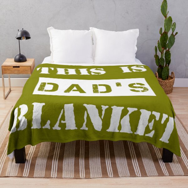 Item preview, This Is Dad's Blanket - Olive designed and sold by 4wordsmovement.