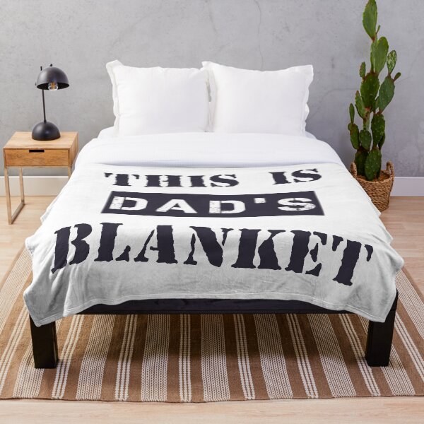 Item preview, This Is Dad's Blanket - White designed and sold by 4wordsmovement.