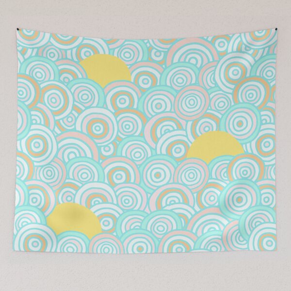 Item preview, Retro Rainbow and Sun Pattern  designed and sold by Dominiquevari.
