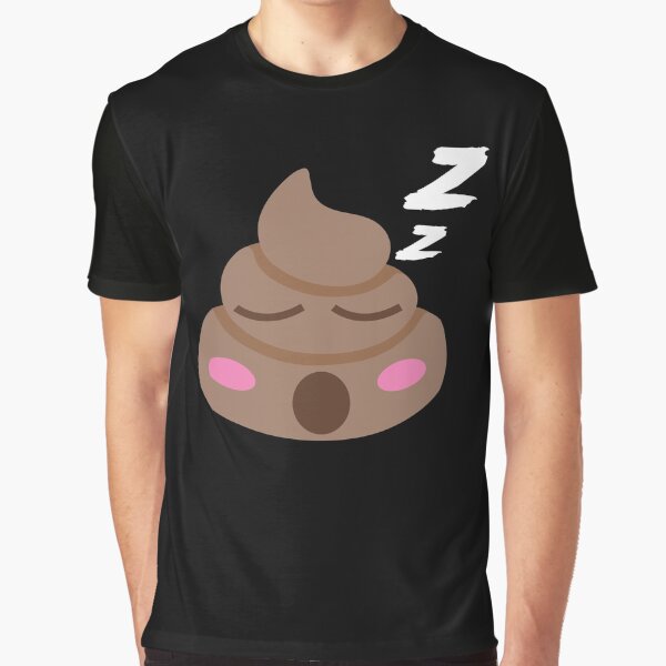 Sleeping Poop Graphic T-Shirt