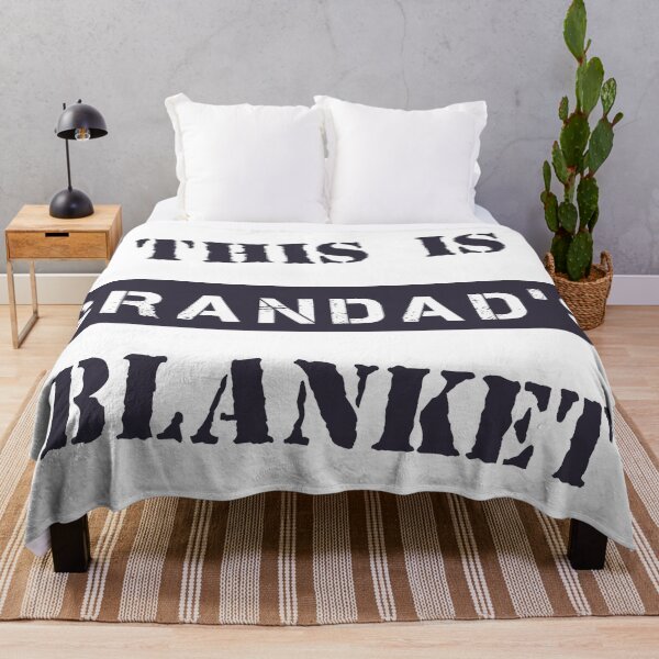 Item preview, This Is Grandad's Blanket - White designed and sold by 4wordsmovement.