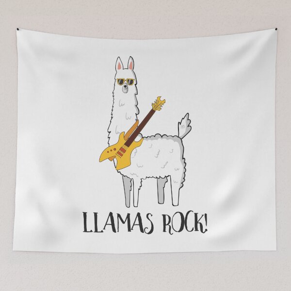 Item preview, Llamas Rock! Cute Funny Llama Love T Shirt designed and sold by DreamyPanda.