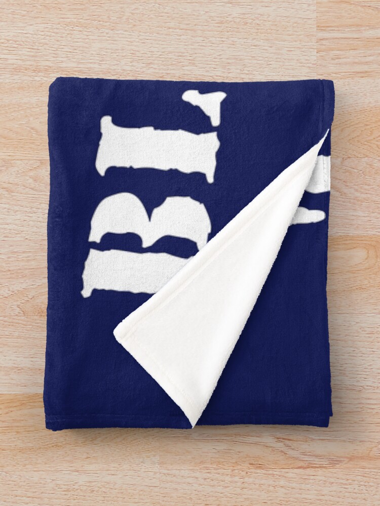 "This Is Grandpa's Blanket Midnight Blue" Throw Blanket by