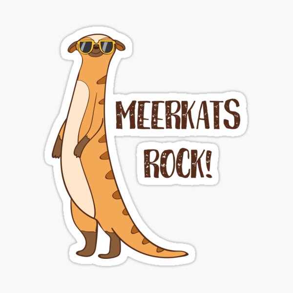 Item preview, Meerkats Rock! Funny Cute Meerkat Love T Shirt designed and sold by DreamyPanda.