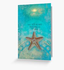 Tarjeta de felicitación No todas las estrellas pertenecen al cielo