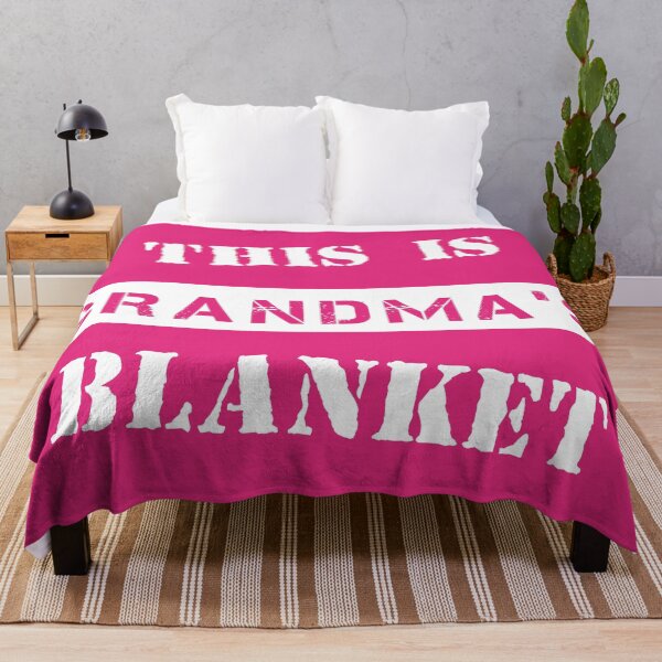 Item preview, This Is Grandma's Blanket - Pink designed and sold by 4wordsmovement.