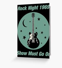 Rock Night 1969 Greeting Card