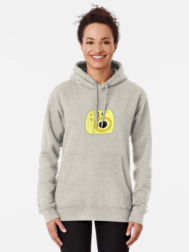 yellow polaroid hoodie