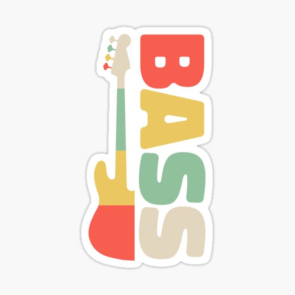Bass Guitar Jokes Stickers for Sale, Free US Shipping