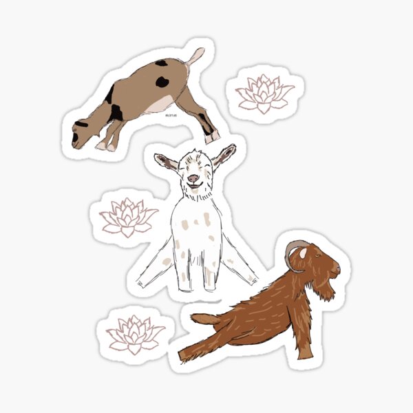 Item preview, Goat Yoga Pattern designed and sold by awkwarddesignco.