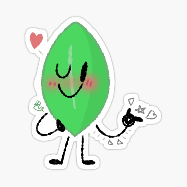 Leafy (from BFB) Sticker