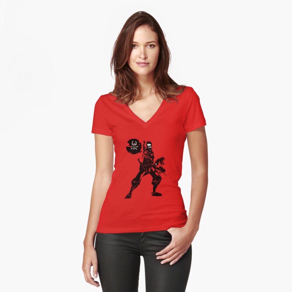 Item preview, Fitted V-Neck T-Shirt designed and sold by simonsherry.